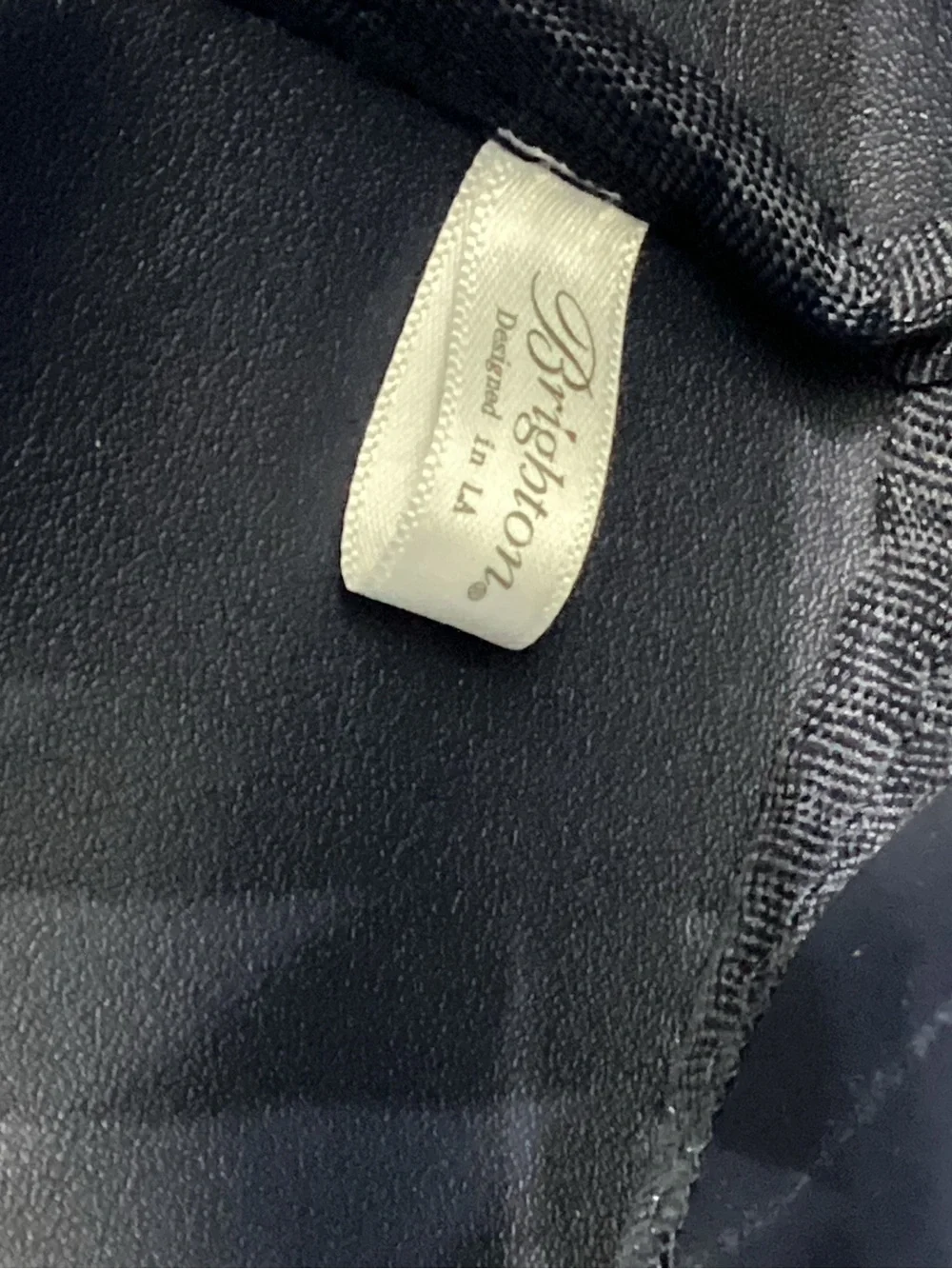 Brighton Navy Velveteen Heart Tote New With Tags